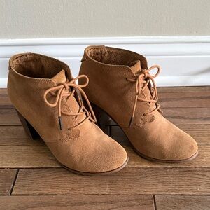 Toms Brown Suede Ankle Booties